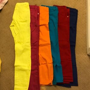 Color jean legging lot